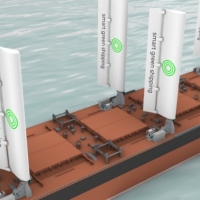 Artist's concept of the rigid sails (Image: NTS)
