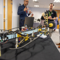 Autonomous Devices Limited present their aerial robotic inspection tool at the demonstration event