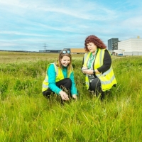 Samples being collected at NRS Dounreay