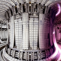 JET interior with superimposed plasma