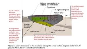 Near Surface Nuclear Waste Disposal